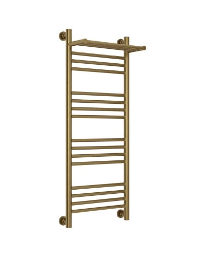 Полотенцесушитель водяной 1000х400 состаренная бронза Сунержа Богема с полкой+ 05-0223-1040