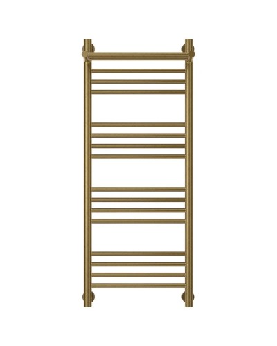 Полотенцесушитель водяной 1000х400 состаренная бронза Сунержа Богема с полкой+ 05-0223-1040