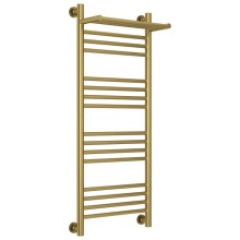 Полотенцесушитель водяной 1000х400 состаренная латунь Сунержа Богема с полкой+ 051-0223-1040