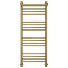 Полотенцесушитель водяной 1000х400 состаренная латунь Сунержа Богема с полкой+ 051-0223-1040