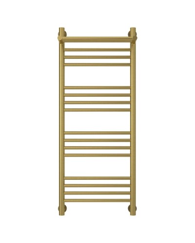 Полотенцесушитель водяной 1000х400 состаренная латунь Сунержа Богема с полкой+ 051-0223-1040