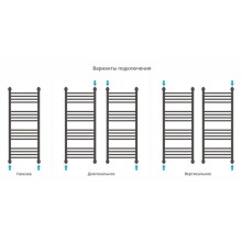 Полотенцесушитель водяной 1000х400 состаренная латунь Сунержа Богема с полкой+ 051-0223-1040