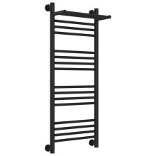 Полотенцесушитель водяной 1000х400 черный матовый Сунержа Богема с полкой+ 31-0223-1040