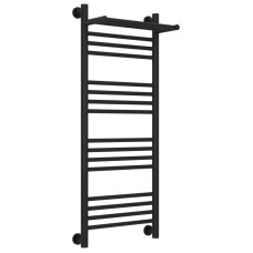 Полотенцесушитель водяной 1000х400 черный матовый Сунержа Богема с полкой+ 31-0223-1040