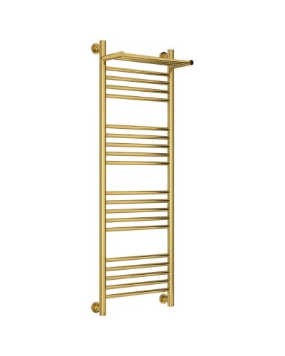 Полотенцесушитель водяной 1200х400 золотой Сунержа Богема с полкой+ 03-0223-1240
