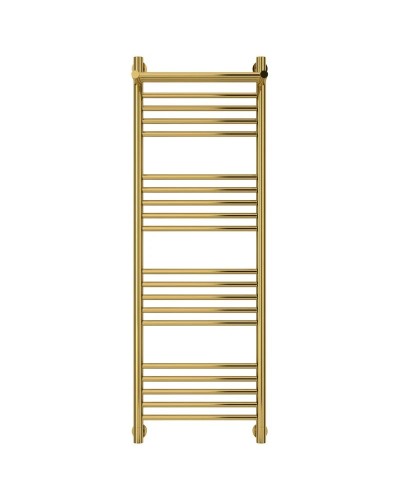 Полотенцесушитель водяной 1200х400 золотой Сунержа Богема с полкой+ 03-0223-1240