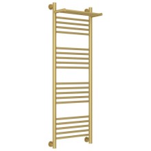 Полотенцесушитель водяной 1200х400 золотой матовый Сунержа Богема с полкой+ 032-0223-1240