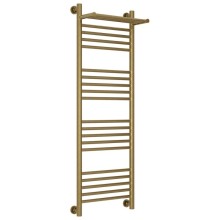 Полотенцесушитель водяной 1200х400 состаренная бронза Сунержа Богема с полкой+ 05-0223-1240