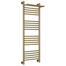 Полотенцесушитель водяной 1200х400 состаренная бронза Сунержа Богема с полкой+ 05-0223-1240