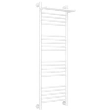 Полотенцесушитель водяной 1200х400 белый глянец Сунержа Богема с полкой+ 12-0223-1240