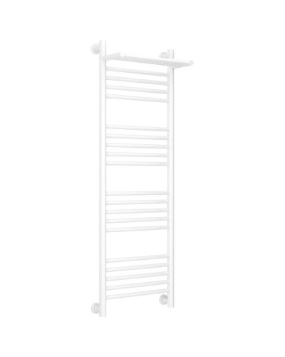 Полотенцесушитель водяной 1200х400 белый глянец Сунержа Богема с полкой+ 12-0223-1240