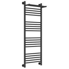 Полотенцесушитель водяной 1200х400 темный титан муар Сунержа Богема с полкой+ 15-0223-1240
