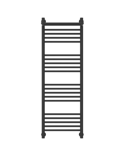 Полотенцесушитель водяной 1200х400 темный титан муар Сунержа Богема с полкой+ 15-0223-1240