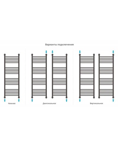Полотенцесушитель водяной 1200х400 темный титан муар Сунержа Богема с полкой+ 15-0223-1240