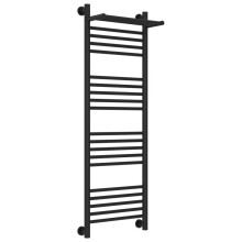 Полотенцесушитель водяной 1200х400 черный матовый Сунержа Богема с полкой+ 31-0223-1240