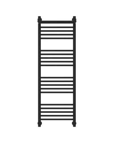 Полотенцесушитель водяной 1200х400 черный матовый Сунержа Богема с полкой+ 31-0223-1240