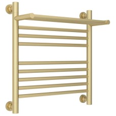 Полотенцесушитель водяной 500х500 шампань матовая Сунержа Богема с полкой+ 022-0223-5050