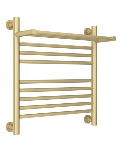 Полотенцесушитель водяной 500х500 шампань матовая Сунержа Богема с полкой+ 022-0223-5050