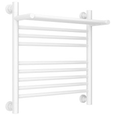 Полотенцесушитель водяной 500х500 белый глянец Сунержа Богема с полкой+ 12-0223-5050