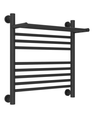 Полотенцесушитель водяной 500х500 темный титан муар Сунержа Богема с полкой+ 15-0223-5050