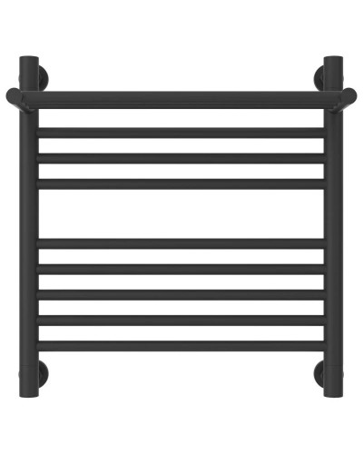 Полотенцесушитель водяной 500х500 темный титан муар Сунержа Богема с полкой+ 15-0223-5050