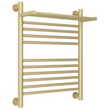 Полотенцесушитель водяной 600х500 шампань матовая Сунержа Богема с полкой+ 022-0223-6050