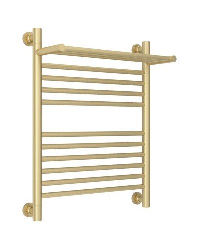 Полотенцесушитель водяной 600х500 шампань матовая Сунержа Богема с полкой+ 022-0223-6050