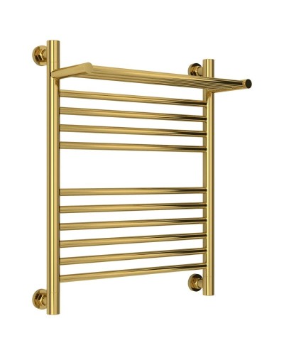 Полотенцесушитель водяной 600х500 золотой Сунержа Богема с полкой+ 03-0223-6050