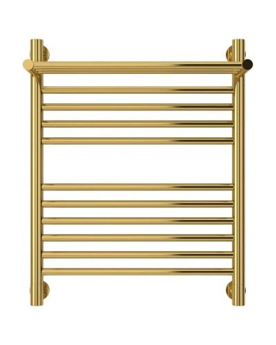 Полотенцесушитель водяной 600х500 золотой Сунержа Богема с полкой+ 03-0223-6050