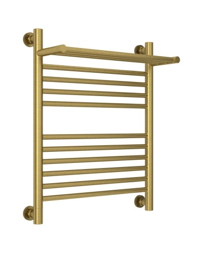 Полотенцесушитель водяной 600х500 состаренная латунь Сунержа Богема с полкой+ 051-0223-6050