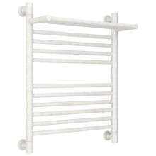 Полотенцесушитель водяной 600х500 античное белое золото Сунержа Богема с полкой+ 10-0223-6050