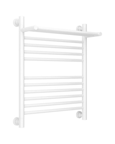 Полотенцесушитель водяной 600х500 белый глянец Сунержа Богема с полкой+ 12-0223-6050