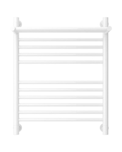 Полотенцесушитель водяной 600х500 белый глянец Сунержа Богема с полкой+ 12-0223-6050