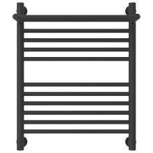 Полотенцесушитель водяной 600х500 темный титан муар Сунержа Богема с полкой+ 15-0223-6050