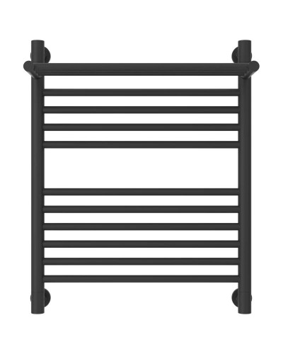 Полотенцесушитель водяной 600х500 темный титан муар Сунержа Богема с полкой+ 15-0223-6050