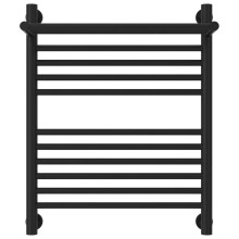Полотенцесушитель водяной 600х500 черный матовый Сунержа Богема с полкой+ 31-0223-6050