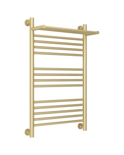 Полотенцесушитель водяной 800х500 шампань матовая Сунержа Богема с полкой+ 022-0223-8050