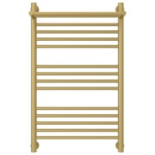 Полотенцесушитель водяной 800х500 золотой матовый Сунержа Богема с полкой+ 032-0223-8050