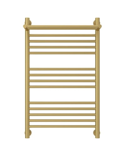 Полотенцесушитель водяной 800х500 золотой матовый Сунержа Богема с полкой+ 032-0223-8050