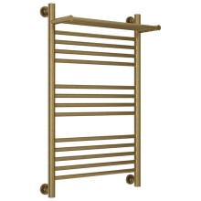 Полотенцесушитель водяной 800х500 состаренная бронза Сунержа Богема с полкой+ 05-0223-8050