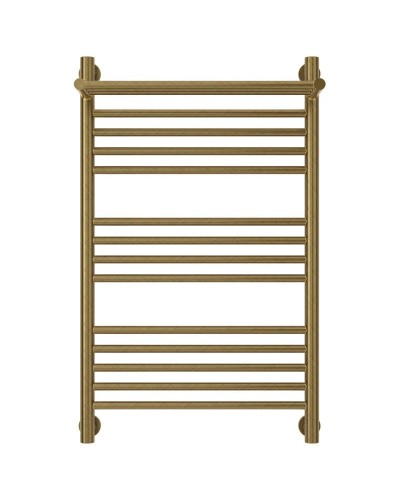 Полотенцесушитель водяной 800х500 состаренная бронза Сунержа Богема с полкой+ 05-0223-8050