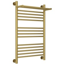 Полотенцесушитель водяной 800х500 состаренная латунь Сунержа Богема с полкой+ 051-0223-8050