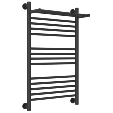 Полотенцесушитель водяной 800х500 темный титан муар Сунержа Богема с полкой+ 15-0223-8050