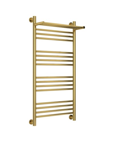 Полотенцесушитель водяной 1000х500 золотой Сунержа Богема с полкой+ 03-0223-1050