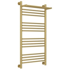 Полотенцесушитель водяной 1000х500 золотой матовый Сунержа Богема с полкой+ 032-0223-1050