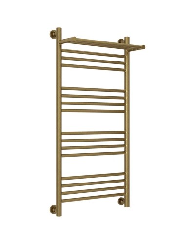 Полотенцесушитель водяной 1000х500 состаренная бронза Сунержа Богема с полкой+ 05-0223-1050