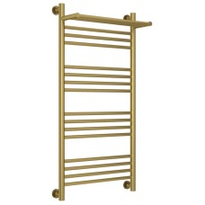 Полотенцесушитель водяной 1000х500 состаренная латунь Сунержа Богема с полкой+ 051-0223-1050