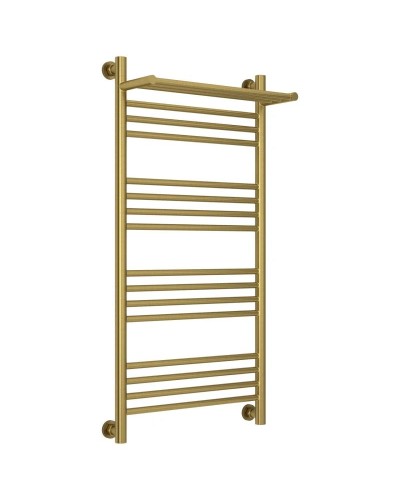 Полотенцесушитель водяной 1000х500 состаренная латунь Сунержа Богема с полкой+ 051-0223-1050