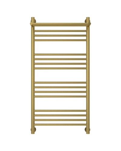 Полотенцесушитель водяной 1000х500 состаренная латунь Сунержа Богема с полкой+ 051-0223-1050