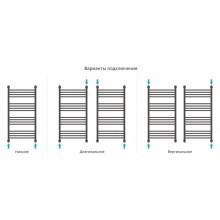 Полотенцесушитель водяной 1000х500 темный титан муар Сунержа Богема с полкой+ 15-0223-1050